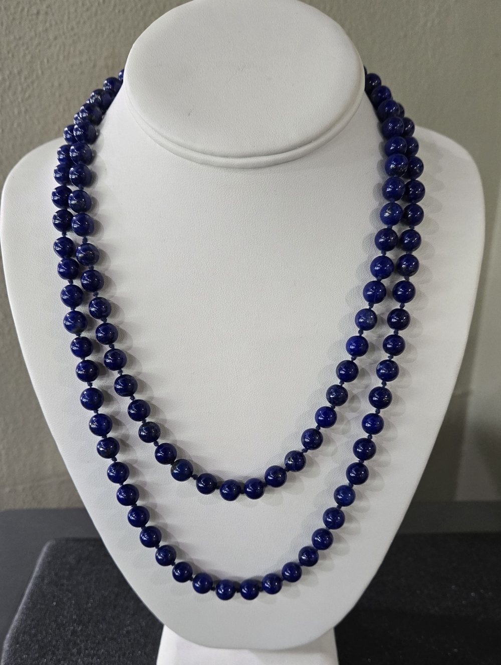 Vintage Lapis Lazuli Bead Necklace